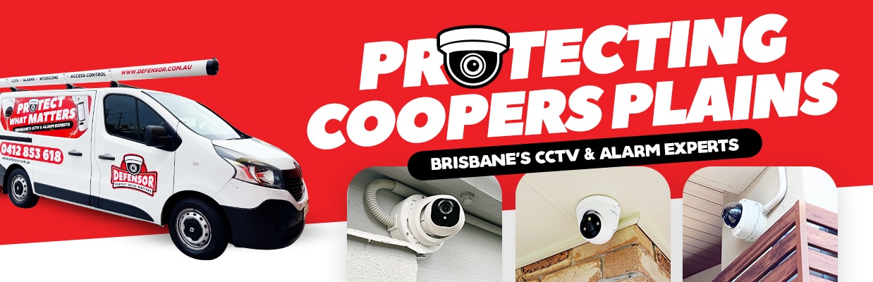 Defensor Security vehicle parked outside a Brisbane home during a CCTV installation for residential and business protection.