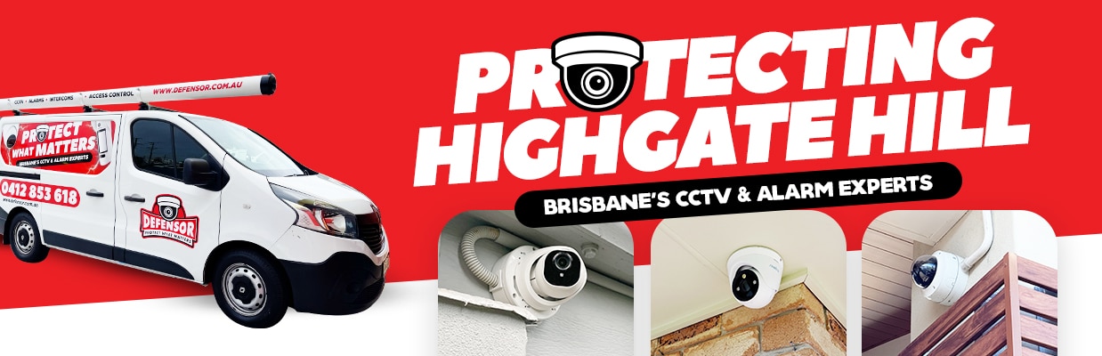 Defensor Security vehicle parked outside a Brisbane home during a CCTV installation for residential and business protection.