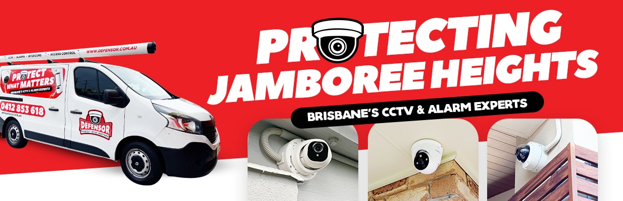 Defensor Security vehicle parked outside a Brisbane home during a CCTV installation for residential and business protection.