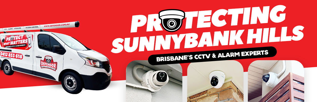Defensor Security vehicle parked outside a Brisbane home during a CCTV installation for residential and business protection.