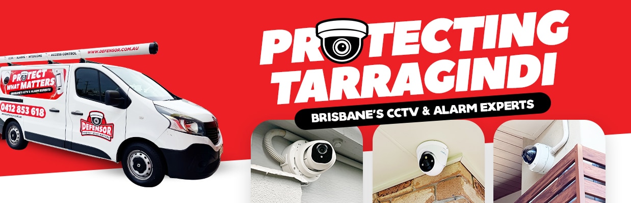 Defensor Security vehicle parked outside a Brisbane home during a CCTV installation for residential and business protection.