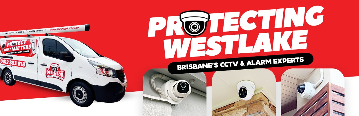 Defensor Security vehicle parked outside a Brisbane home during a CCTV installation for residential and business protection.