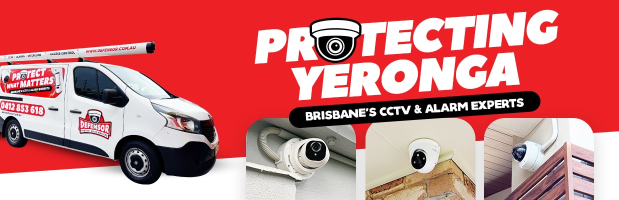 Defensor Security vehicle parked outside a Brisbane home during a CCTV installation for residential and business protection.