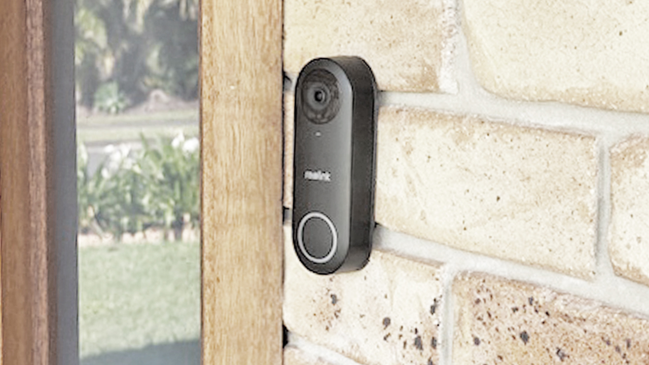 Best Brand - Certified Installers - Reolink Smart Doorbell Camera Installation – Daisy Hill Home Security Reolink doorbell camera mounted on a brick wall at a residential entryway in Daisy Hill.