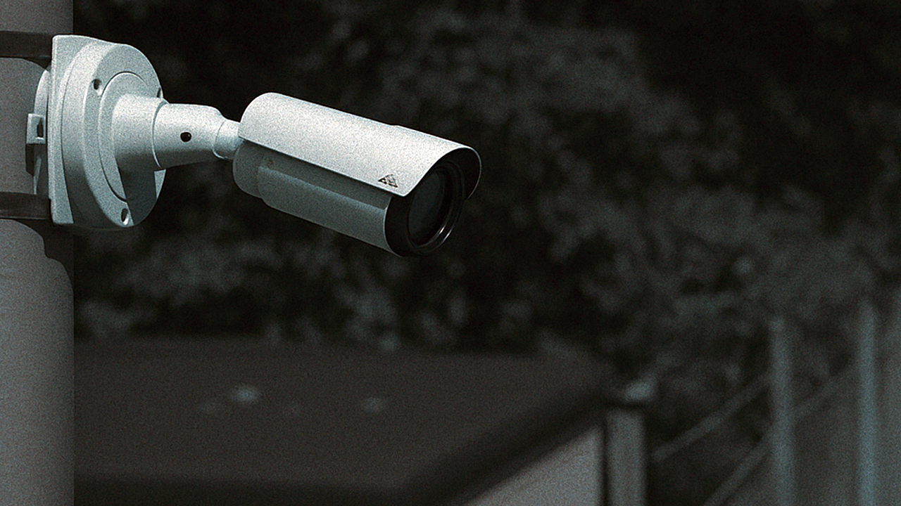 Axis thermal camera monitoring an outdoor area at night in Brisbane  