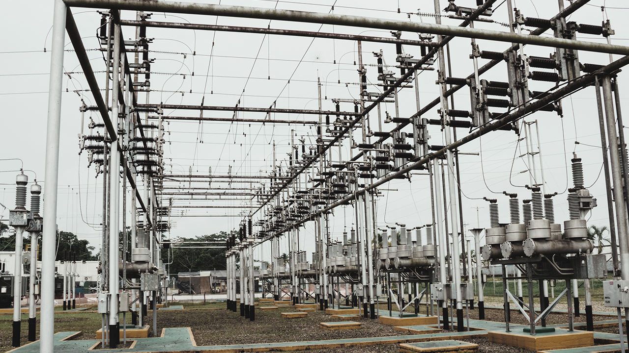 Thermal camera monitoring an electrical substation in Brisbane