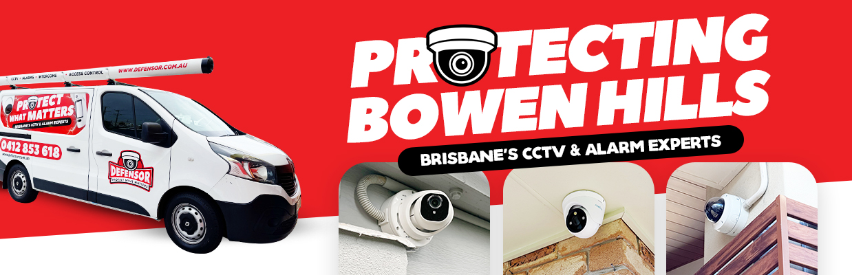 Defensor Security vehicle parked outside a Brisbane home during a CCTV installation for residential and business protection.