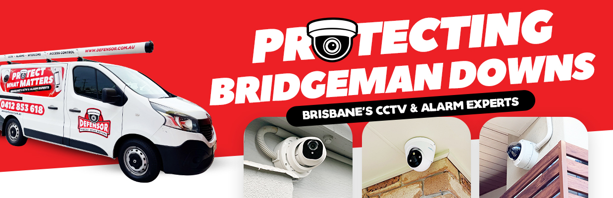 Defensor Security vehicle parked outside a Brisbane home during a CCTV installation for residential and business protection.