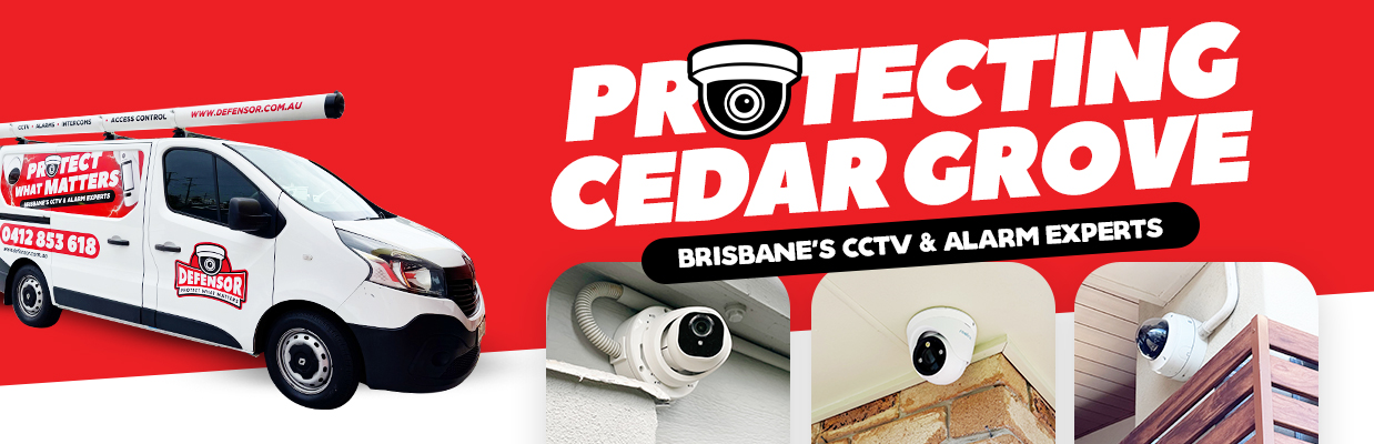 Defensor Security vehicle parked outside a Brisbane home during a CCTV installation for residential and business protection.