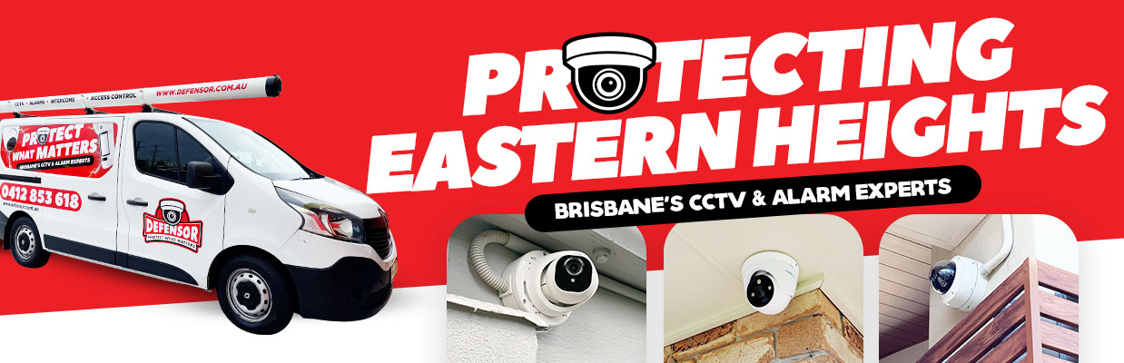 Defensor Security vehicle parked outside a Brisbane home during a CCTV installation for residential and business protection.