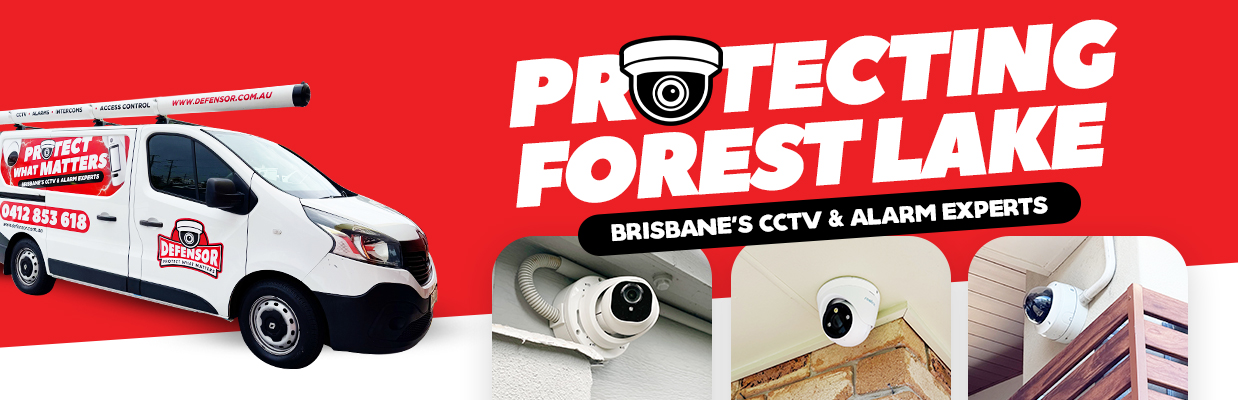 Defensor Security vehicle parked outside a Brisbane home during a CCTV installation for residential and business protection.