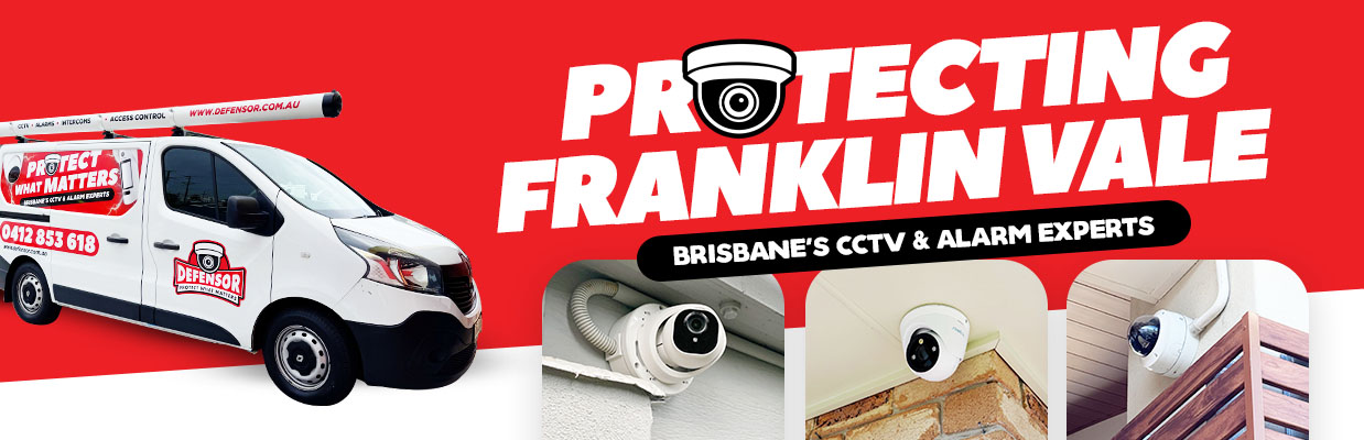 Defensor Security vehicle parked outside a Brisbane home during a CCTV installation for residential and business protection.