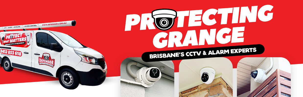 Defensor Security vehicle parked outside a Brisbane home during a CCTV installation for residential and business protection.
