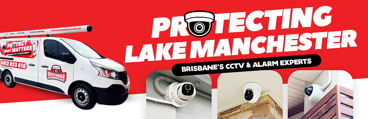 Defensor Security vehicle parked outside a Brisbane home during a CCTV installation for residential and business protection.