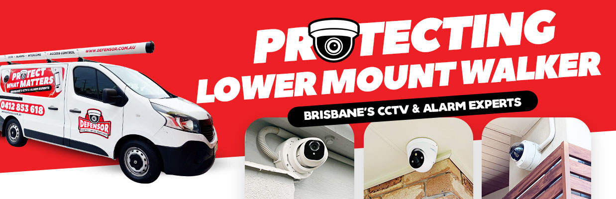 Defensor Security vehicle parked outside a Brisbane home during a CCTV installation for residential and business protection.