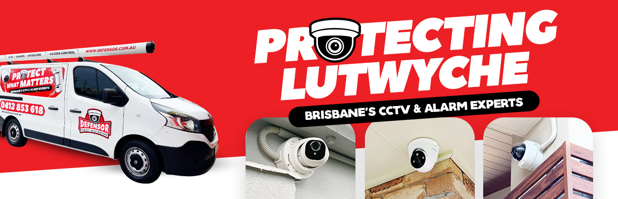 Defensor Security vehicle parked outside a Brisbane home during a CCTV installation for residential and business protection.