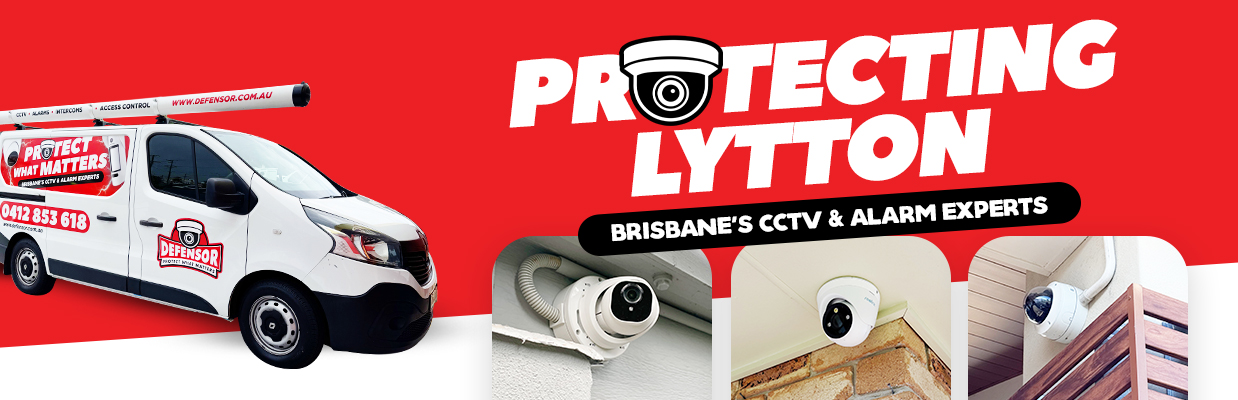 Defensor Security vehicle parked outside a Brisbane home during a CCTV installation for residential and business protection.