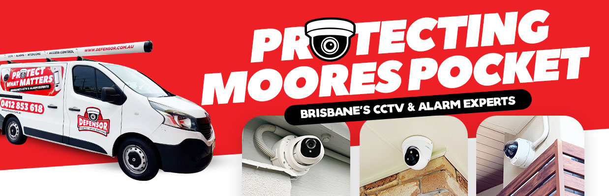 Defensor Security vehicle parked outside a Brisbane home during a CCTV installation for residential and business protection.