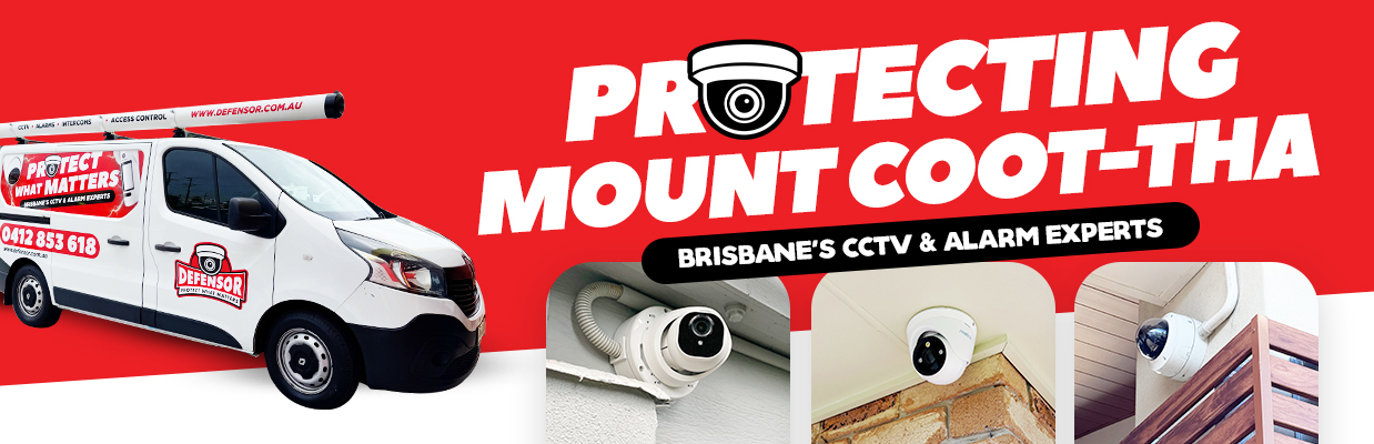Defensor Security vehicle parked outside a Brisbane home during a CCTV installation for residential and business protection.