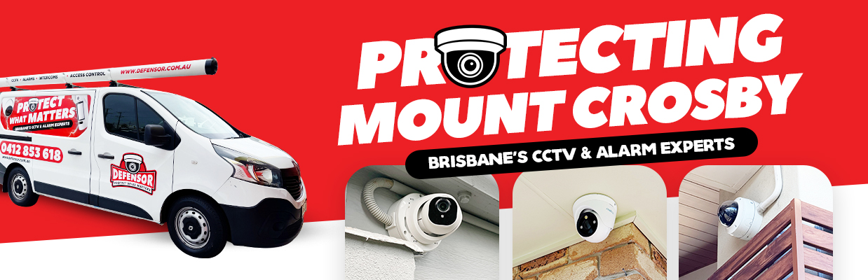 Defensor Security vehicle parked outside a Brisbane home during a CCTV installation for residential and business protection.