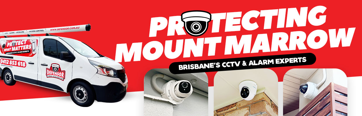 Defensor Security vehicle parked outside a Brisbane home during a CCTV installation for residential and business protection.