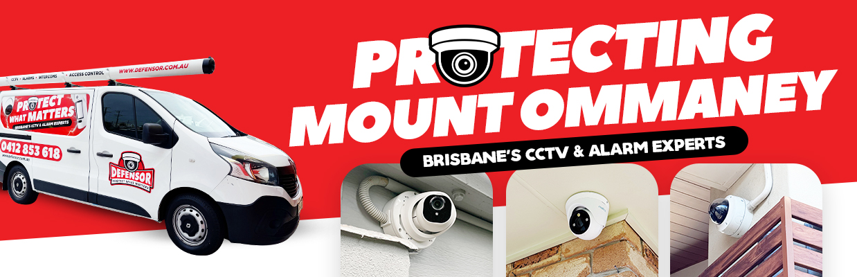 Defensor Security vehicle parked outside a Brisbane home during a CCTV installation for residential and business protection.