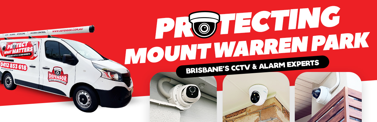 Defensor Security vehicle parked outside a Brisbane home during a CCTV installation for residential and business protection.
