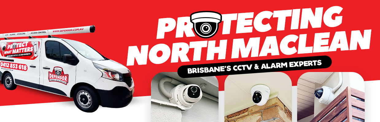 Defensor Security vehicle parked outside a Brisbane home during a CCTV installation for residential and business protection.