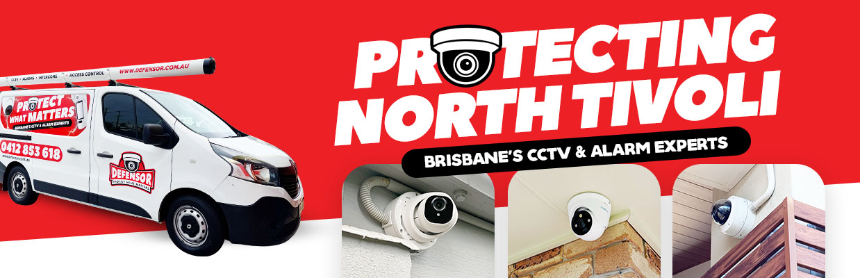 Defensor Security vehicle parked outside a Brisbane home during a CCTV installation for residential and business protection.