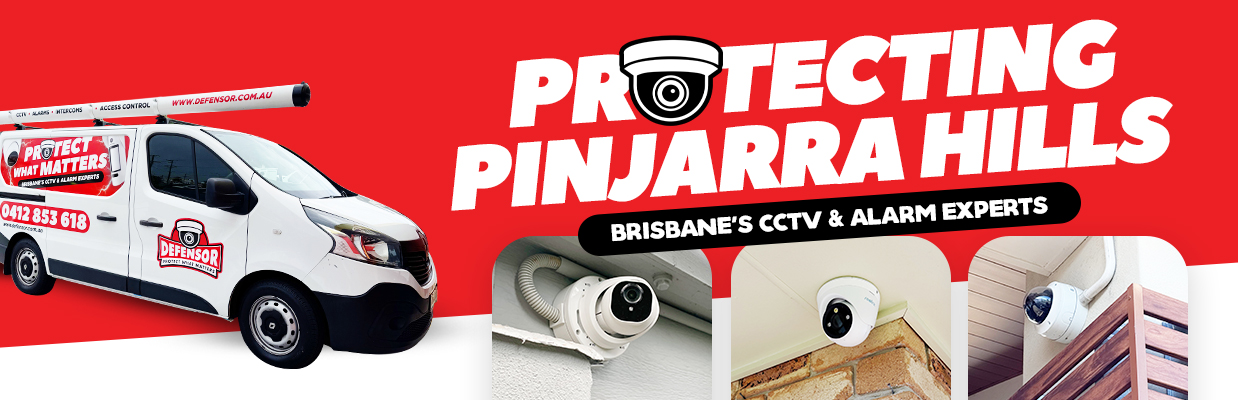 Defensor Security vehicle parked outside a Brisbane home during a CCTV installation for residential and business protection.