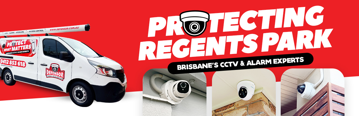 Defensor Security vehicle parked outside a Brisbane home during a CCTV installation for residential and business protection.