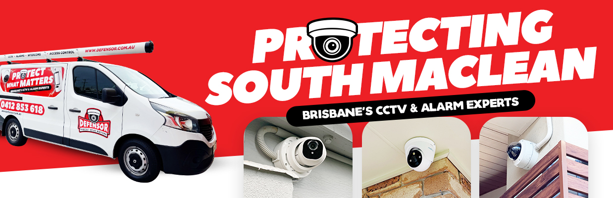 Defensor Security vehicle parked outside a Brisbane home during a CCTV installation for residential and business protection.