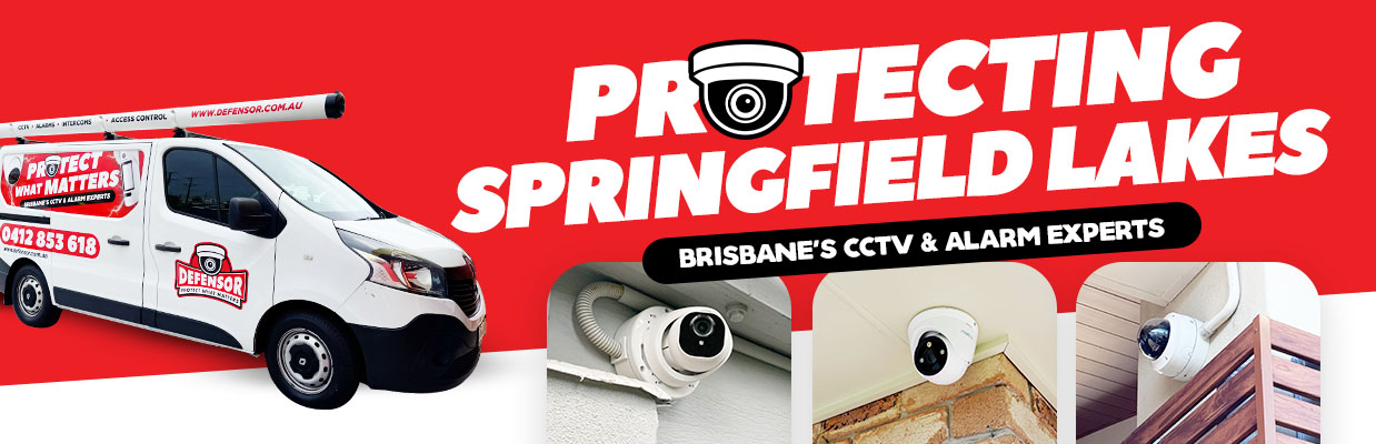 Defensor Security vehicle parked outside a Brisbane home during a CCTV installation for residential and business protection.