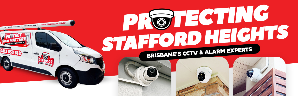 Defensor Security vehicle parked outside a Brisbane home during a CCTV installation for residential and business protection.