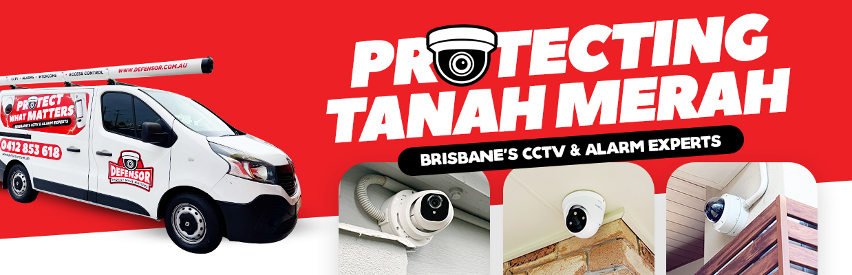 Defensor Security vehicle parked outside a Brisbane home during a CCTV installation for residential and business protection.