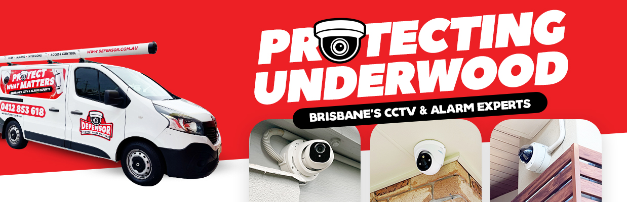 Defensor Security vehicle parked outside a Brisbane home during a CCTV installation for residential and business protection.
