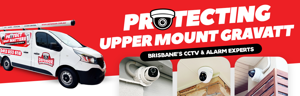 Defensor Security vehicle parked outside a Brisbane home during a CCTV installation for residential and business protection.
