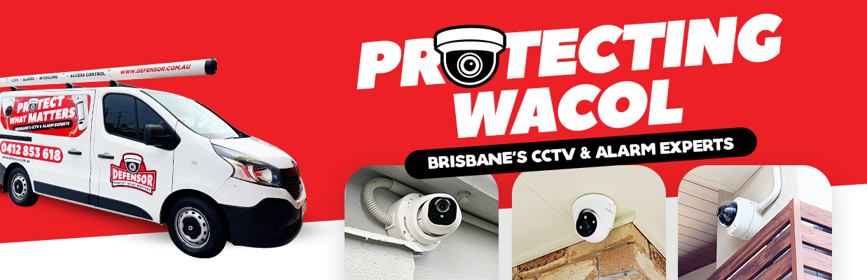 Defensor Security vehicle parked outside a Brisbane home during a CCTV installation for residential and business protection.