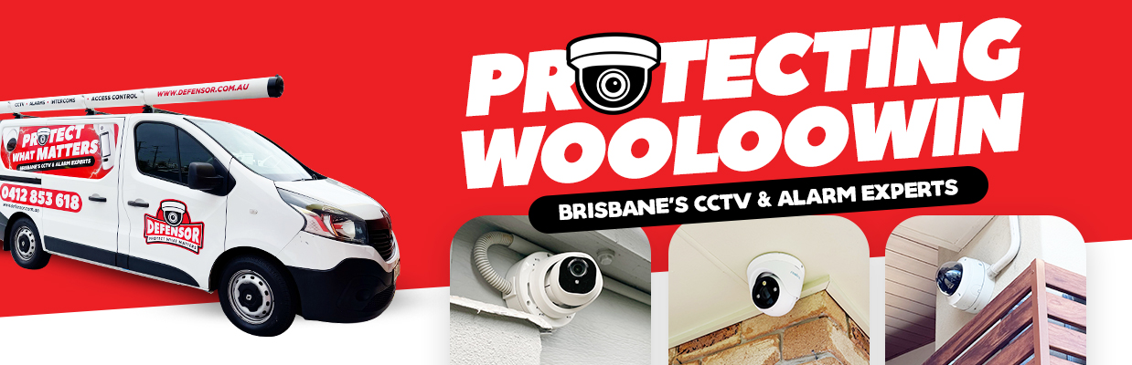 Defensor Security vehicle parked outside a Brisbane home during a CCTV installation for residential and business protection.