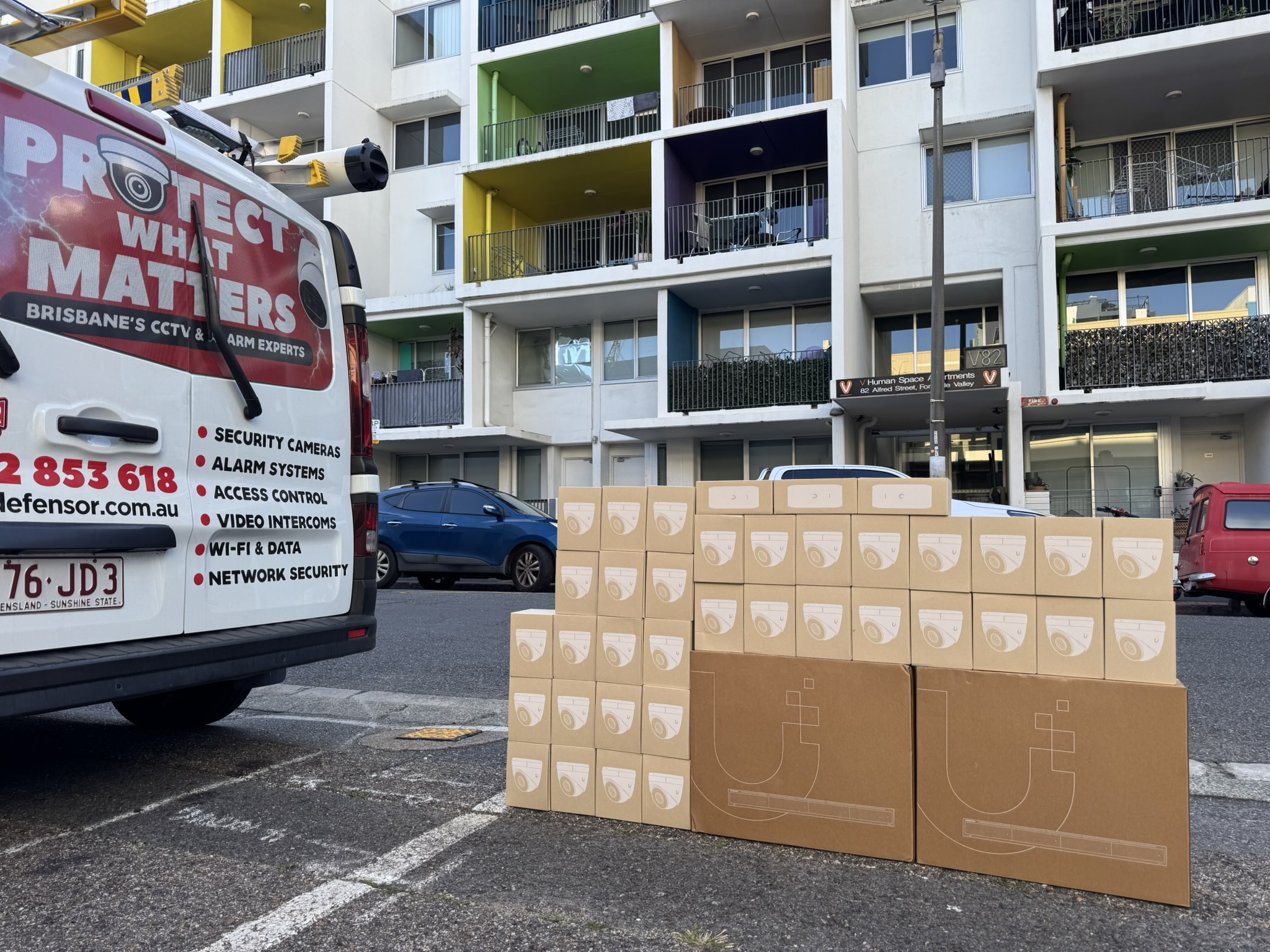 UniFi Doorbell and NVR Installation Brisbane UniFi Doorbell and NVR installation Brisbane Ubiquiti doorbell with UniFi Protect local storage